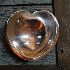 Silver Nambe Heart Bowl